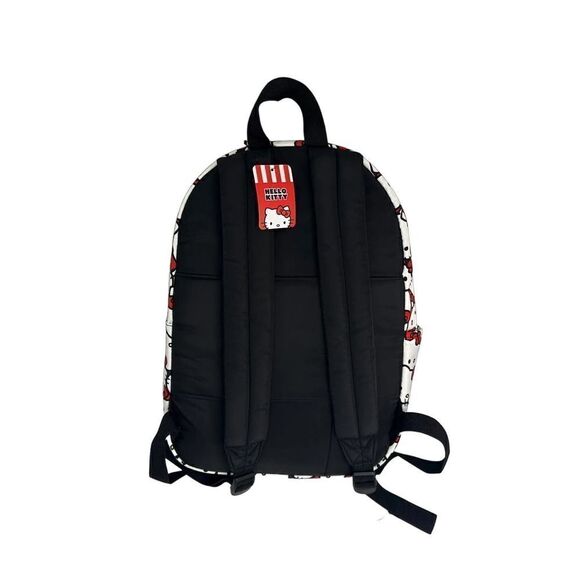 New! Bioworld Hello Kitty Head Red and White 16" Backpack - Picture 4 of 4